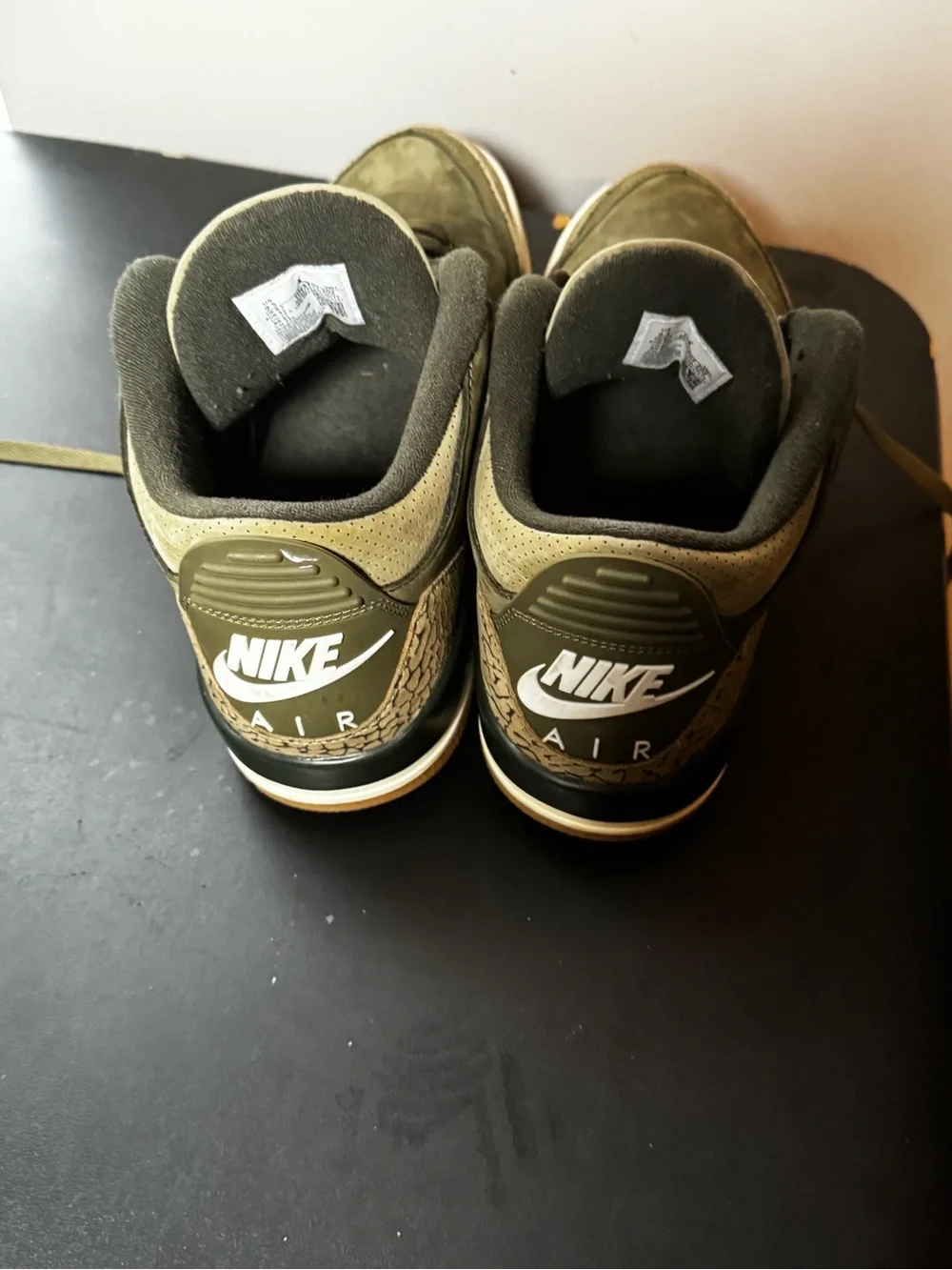 Jordan Men’s Sneakers in Olive Green and Tan